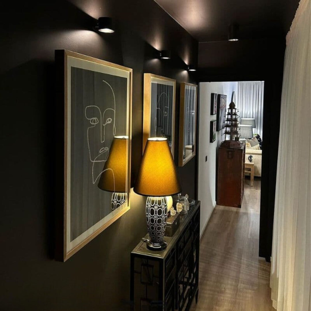 Cordless LED Wall Light with 360° Rotating Head, Touch Dimmer, 3 Colours
