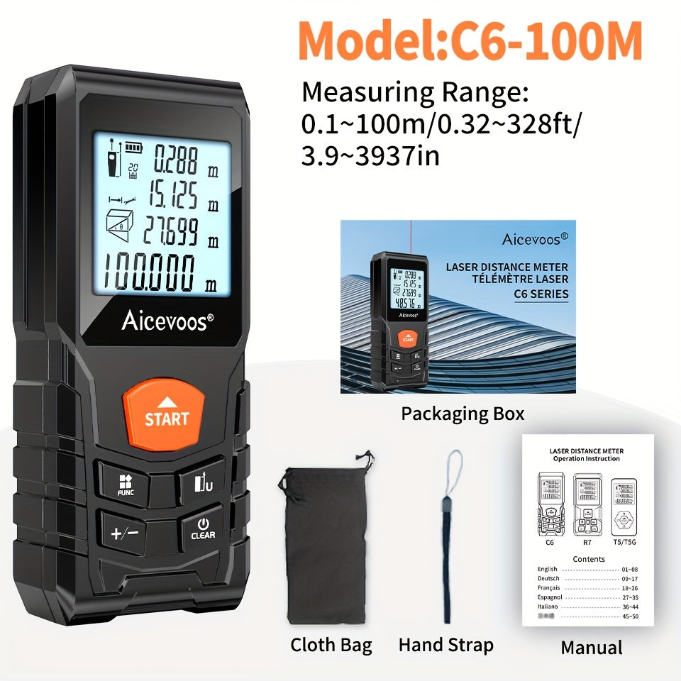 Compact Laser Measure – Precise and Rugged Measuring Tool