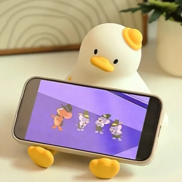 Cute Character Bedside Night Light Touch Control Rechargeable Lamp