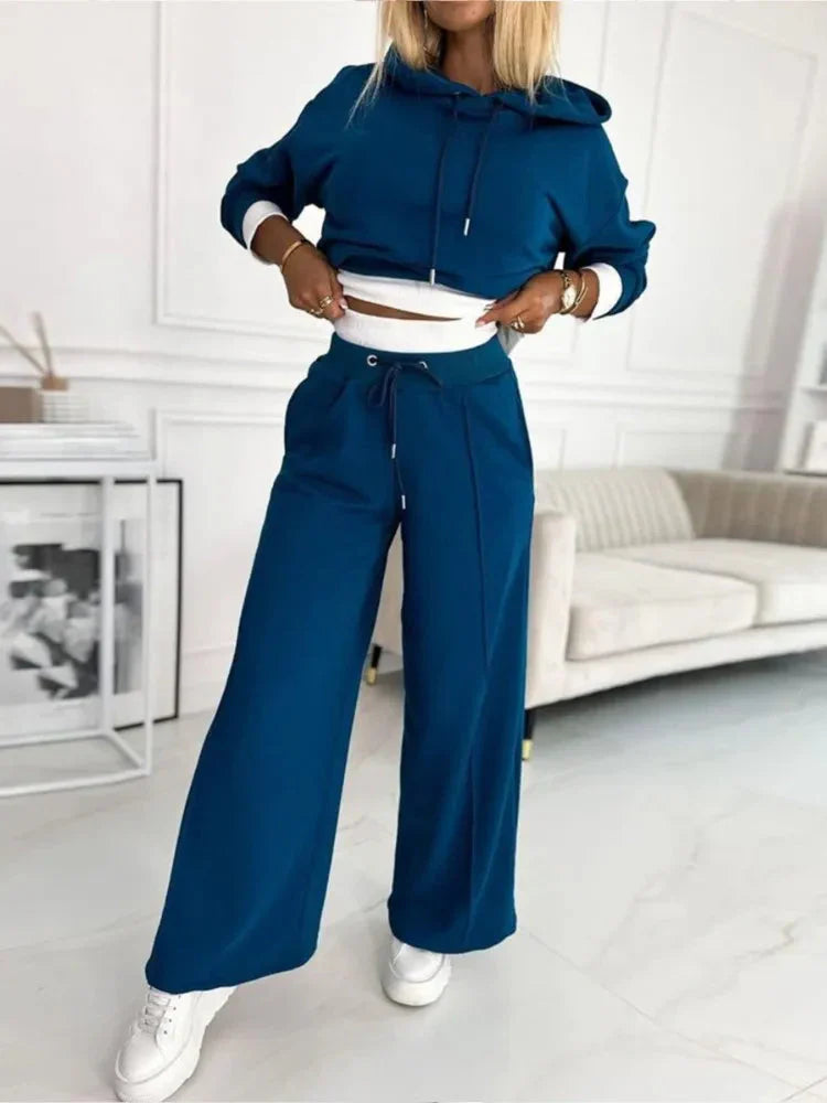 Stylish Two-Piece Jogging Lounge Set for Women