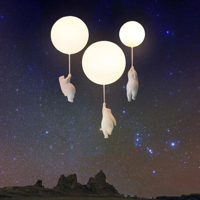 CloudBear Children's Ceiling Lamp with Bear and Balloon