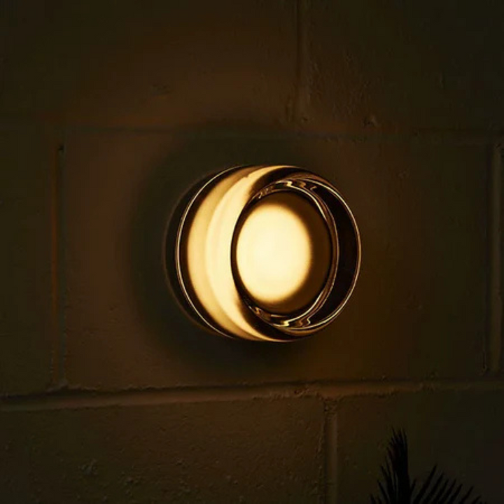 Modern Round Glass LED Wall Light, 1 Light