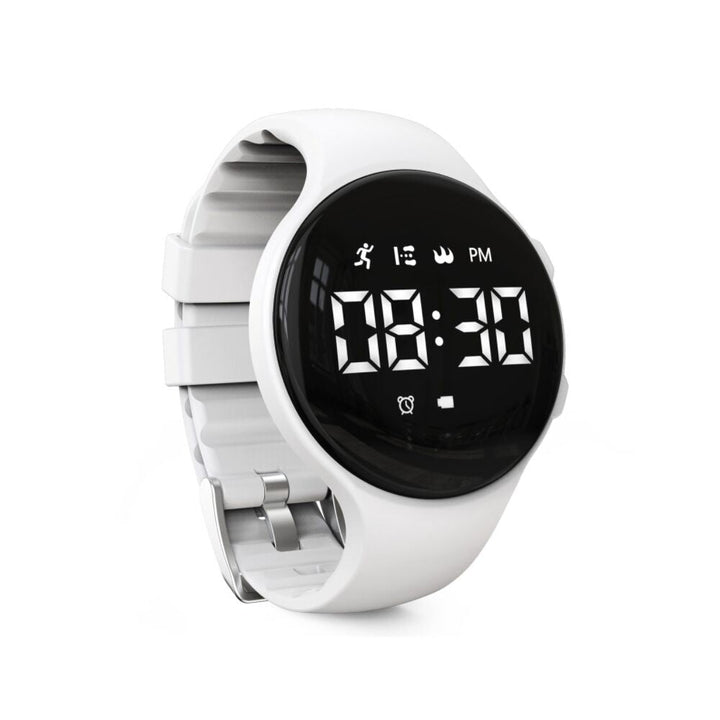 Digital LED Watch with Step Counter and Vibrating Alarm – Fitness Tracker for Children
