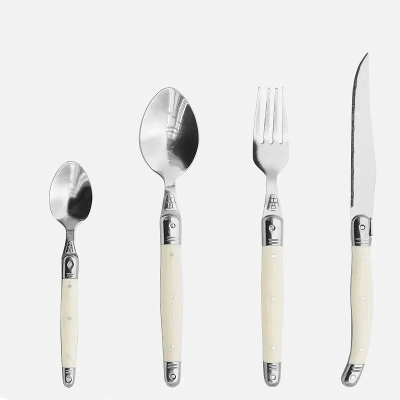 IvoryElegance – Luxury Laguiole Cutlery Set with Timeless Style