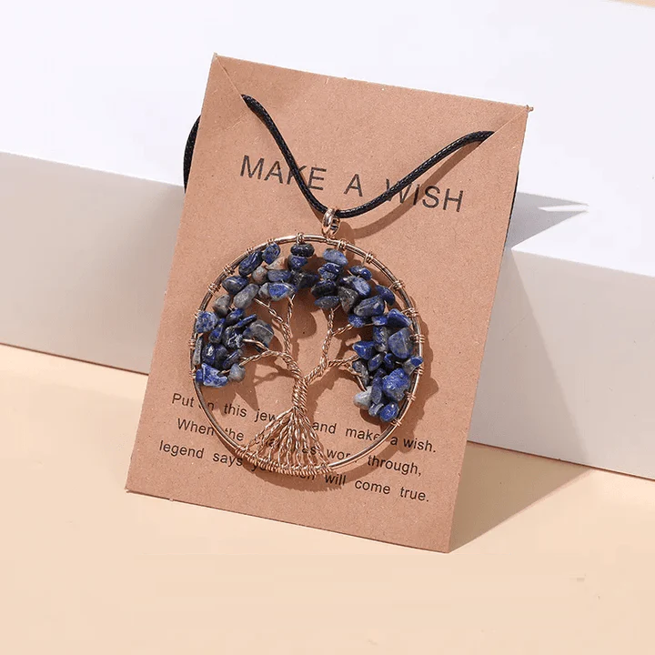 Seven Chakra Tree of Life Necklace