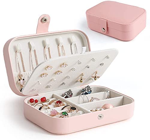 Double-Layer Portable Leather Jewellery Box