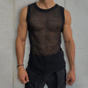 Men's Sleeveless Sheer Knitted Vest – Milo