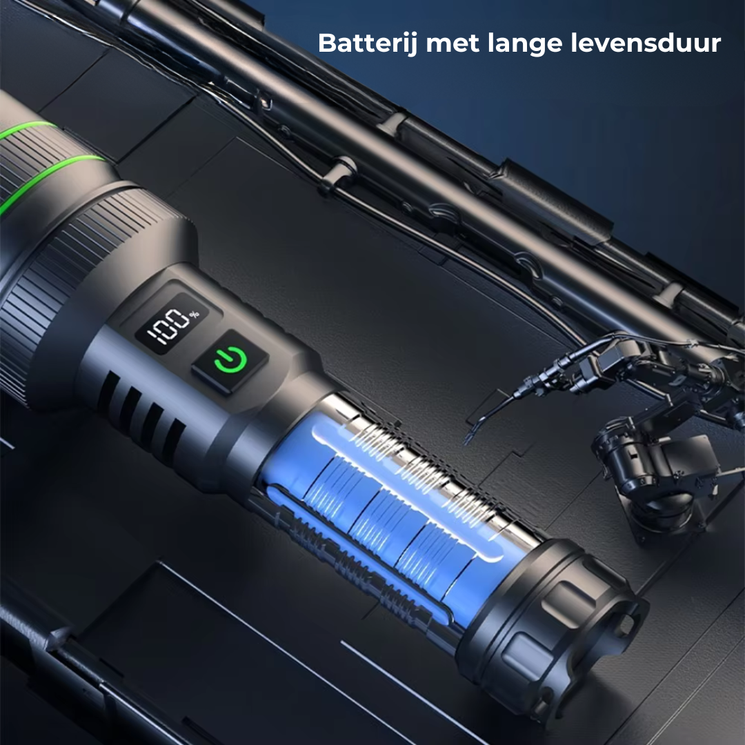 Extremely Bright and Zoomable LED Torch - PowerBeam