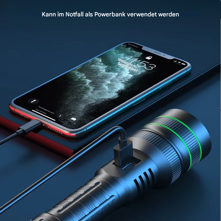 Extremely Bright Zoomable LED Torch - PowerBeam
