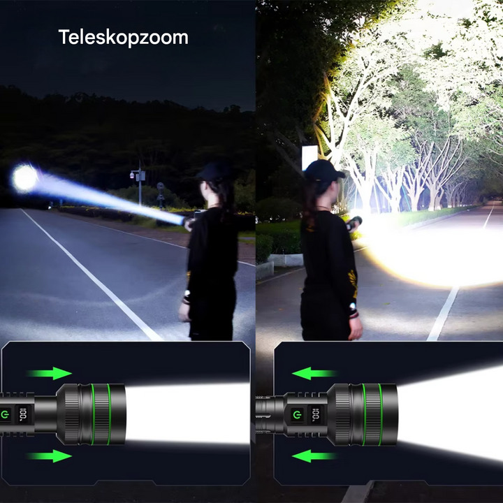 Extremely Bright Zoomable LED Torch - PowerBeam