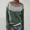 Women’s Floral-Pattern Sweater – Bright Accent for Your Fall & Winter Looks