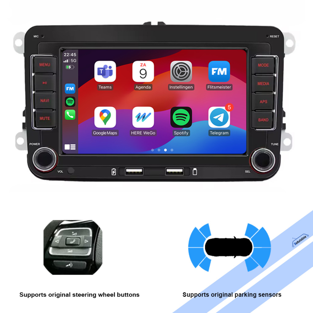 Volkswagen Polo Golf Caddy | CarPlay & Android Auto | Plug & Play