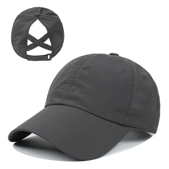 Breathable unisex mesh sports baseball cap with adjustable fit