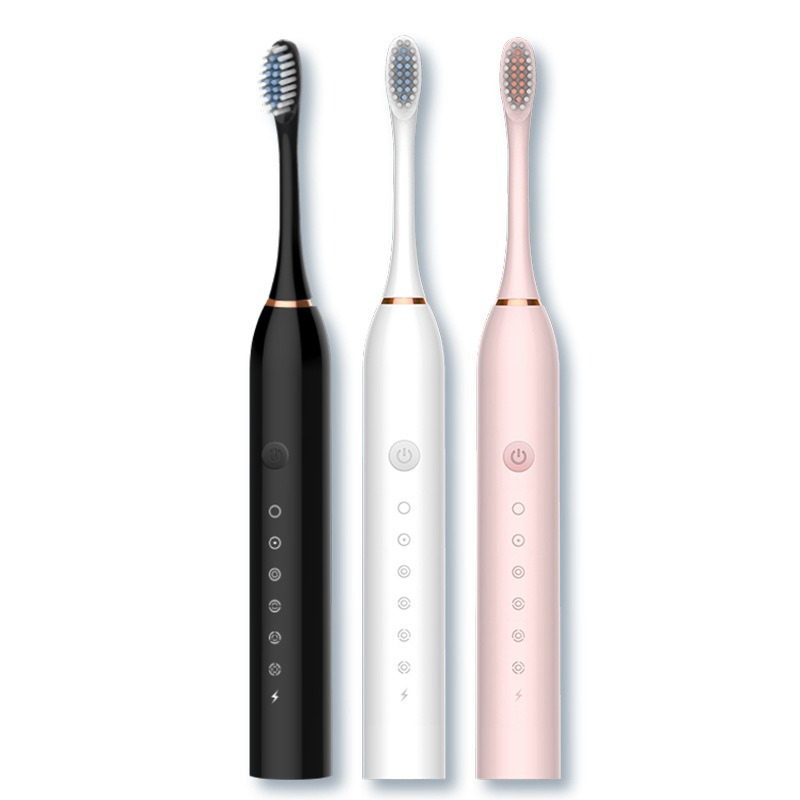 Zahnoa Sonic Toothbrush | Ultrasonic Cleaning | Quiet and Rechargeable | 8 Replacement Heads