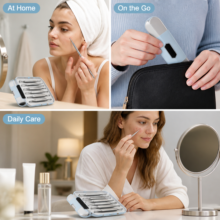 Precision blackhead removal set for soft, clear skin