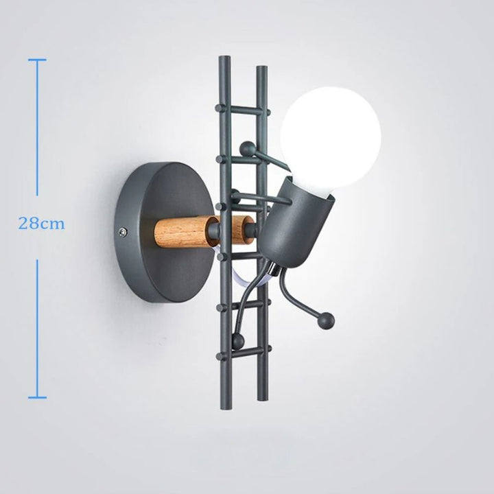 GlowClimb Designer Sconce | Unique Staircase Wall Lamp, Ideal for Cosy Bedrooms and Living Rooms