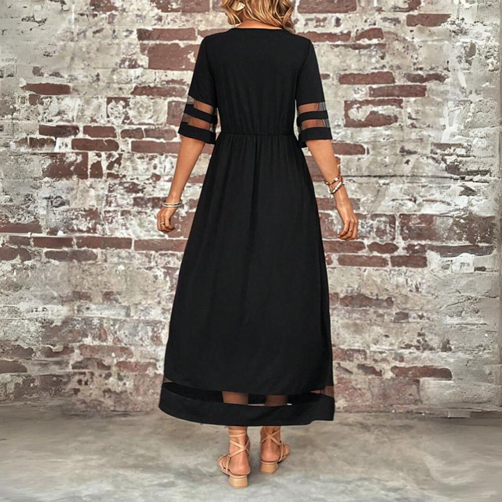 Chic, tummy-flattering dress with a smoothing effect