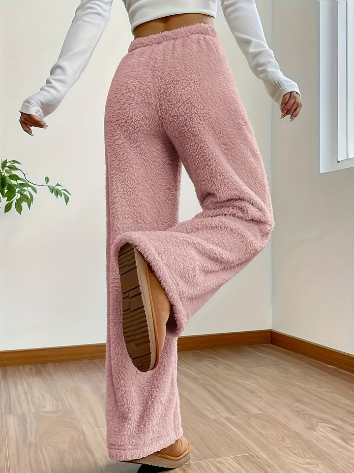 Women's Soft Teddy Sherpa Lounge Trousers – Noémie