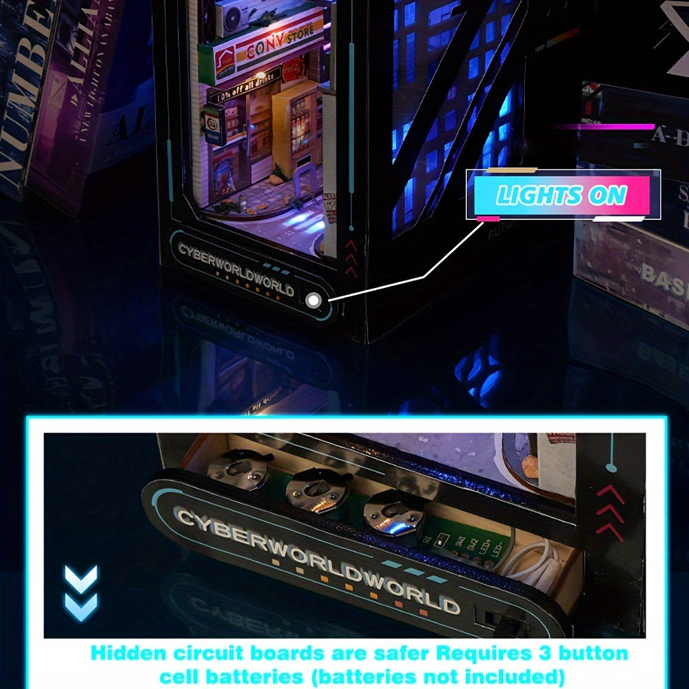 DIY Cyberpunk Cabinet Kit – 3D Model for Home Decoration with Lighting