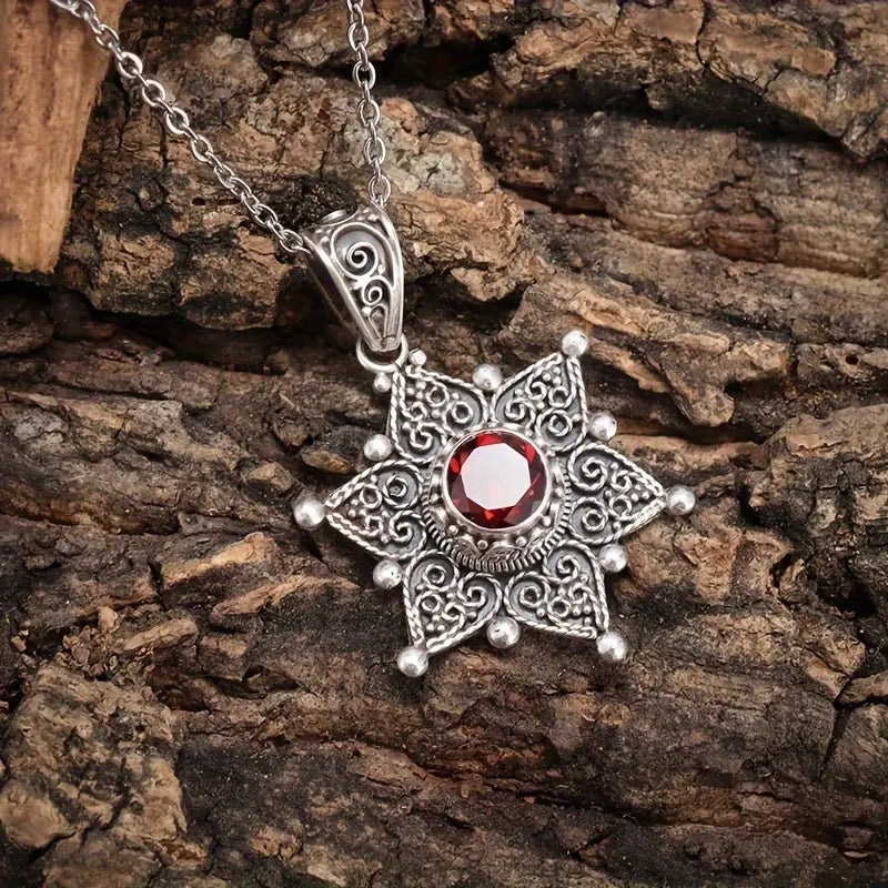Elegant white gold necklace with subtle dangling stones