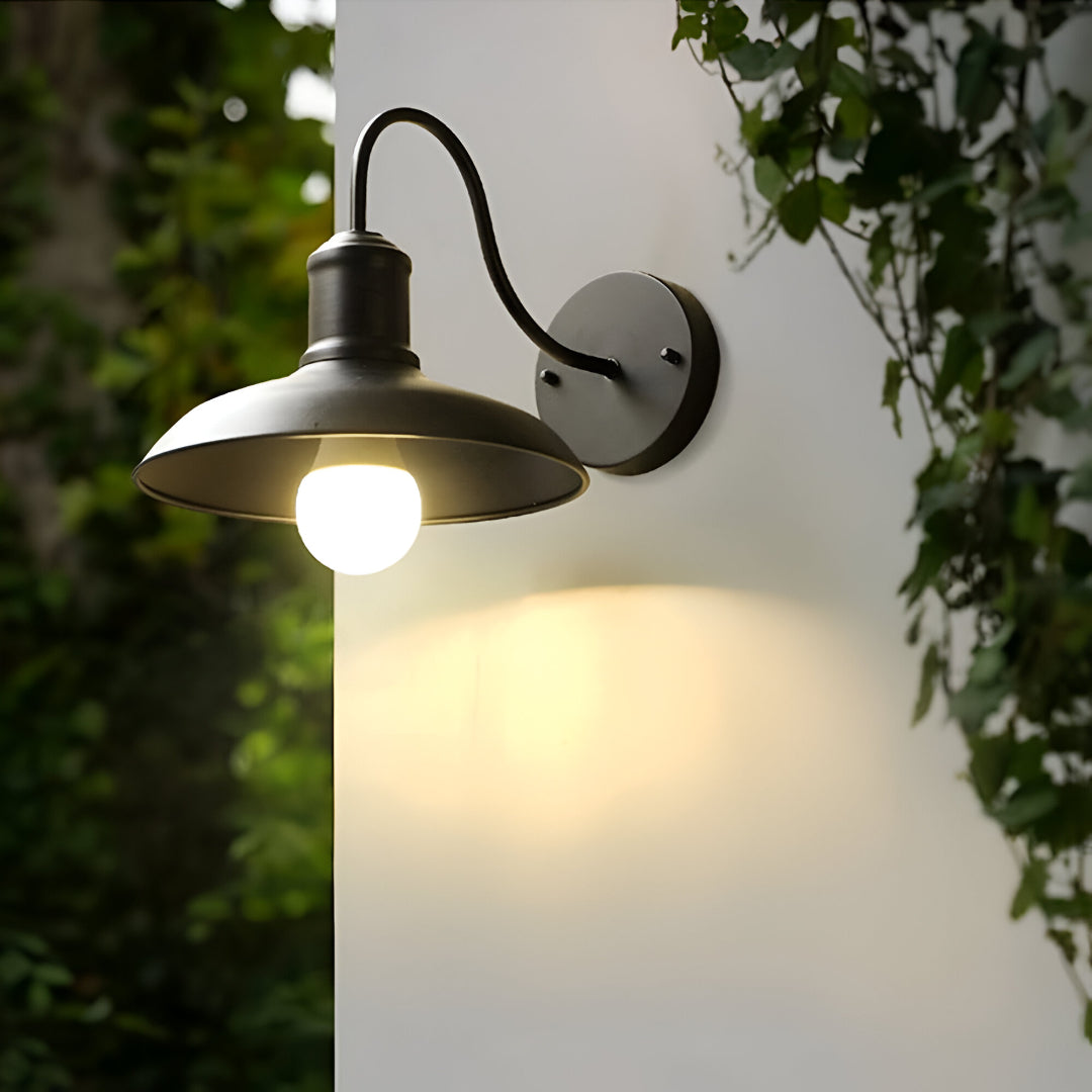 Vintage Industrial Iron Outdoor Wall Lamp LED 1 Light
