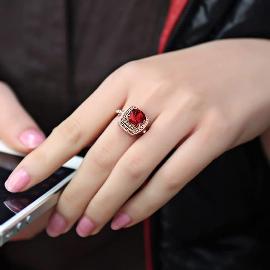 Elegant rose gold ring with cubic zirconia halo