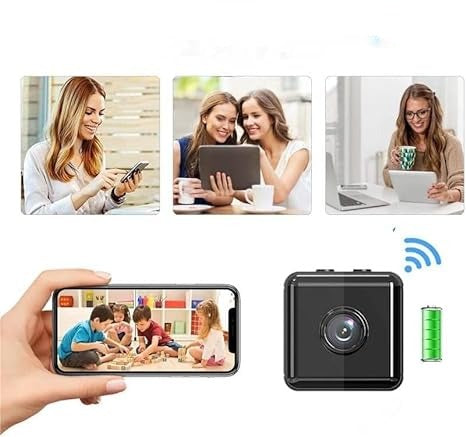 Wireless 1080P mini Wi-Fi security camera, rechargeable