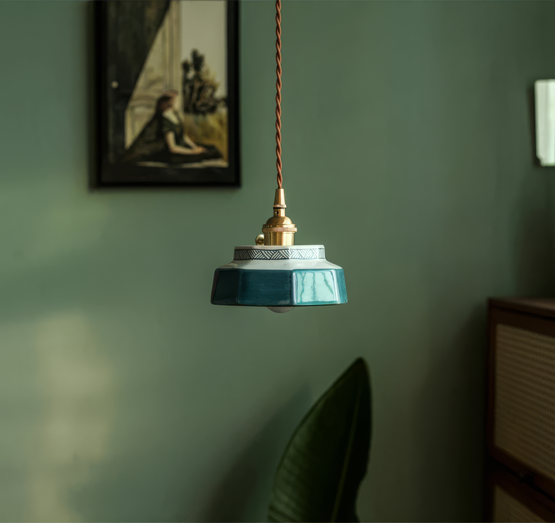 Sonja – Hand-Painted Ceramic Pendant Light