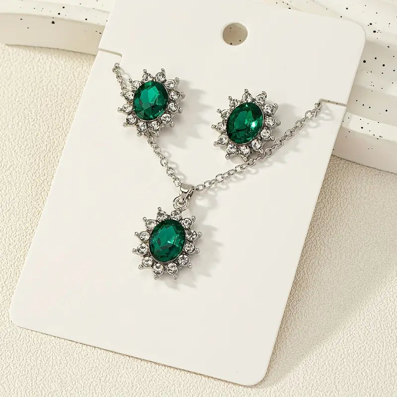 Elegant White Gold Jewellery Set with Refined Details