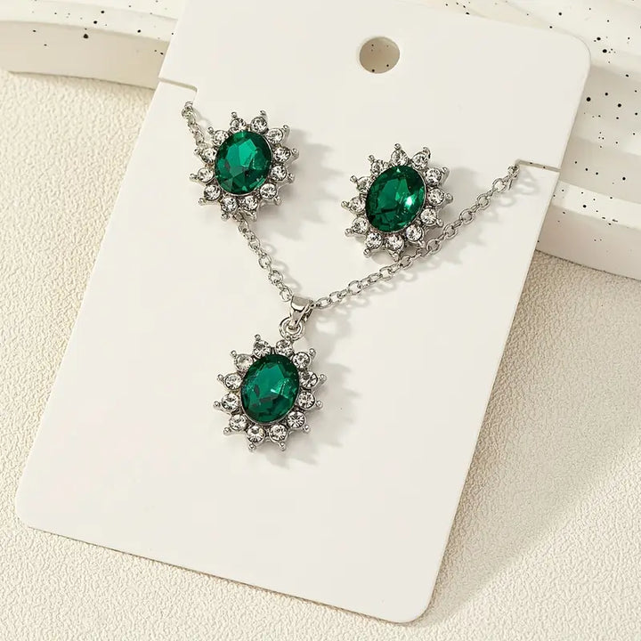 Elegant White Gold Jewellery Set with Refined Details
