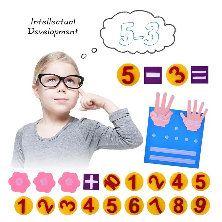 Felt Counting Game for Children – Educational Game for Developing Number and Motor Skills