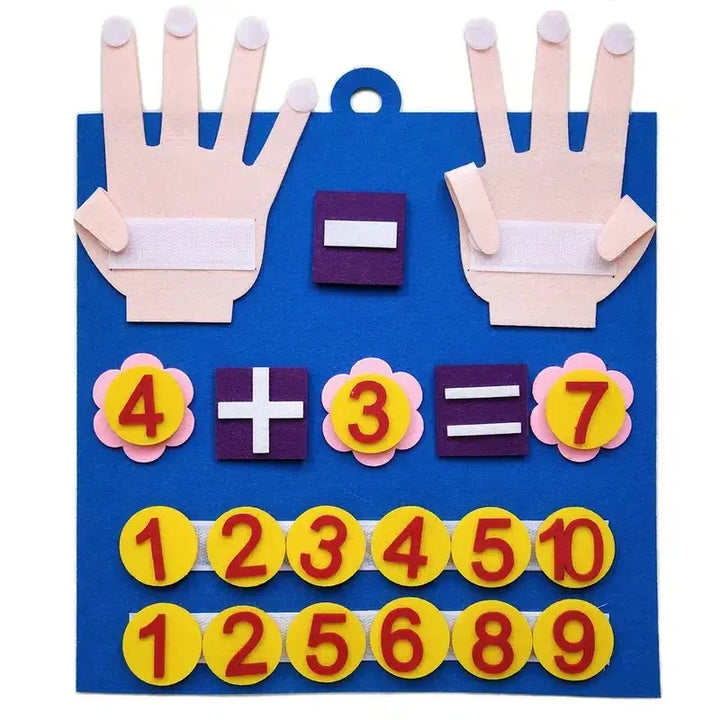 Felt Counting Game for Children – Educational Game for Developing Number and Motor Skills