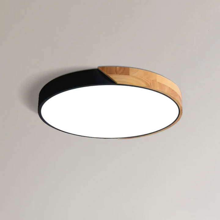 Delos Skandi Wooden Ceiling Lamp | Natural LED Design Light