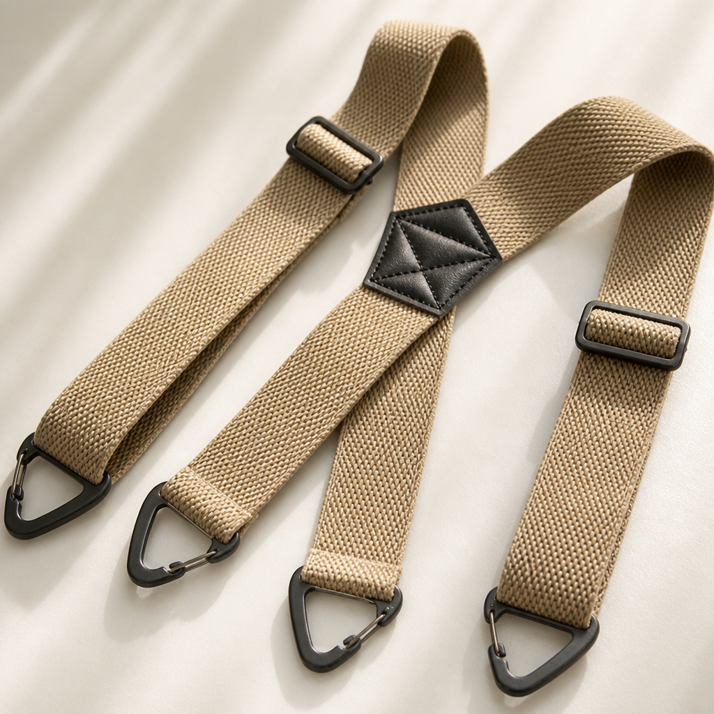 Men's Elastic Braces, 1.5 Inch Wide with Metal Clips, X or Y Back