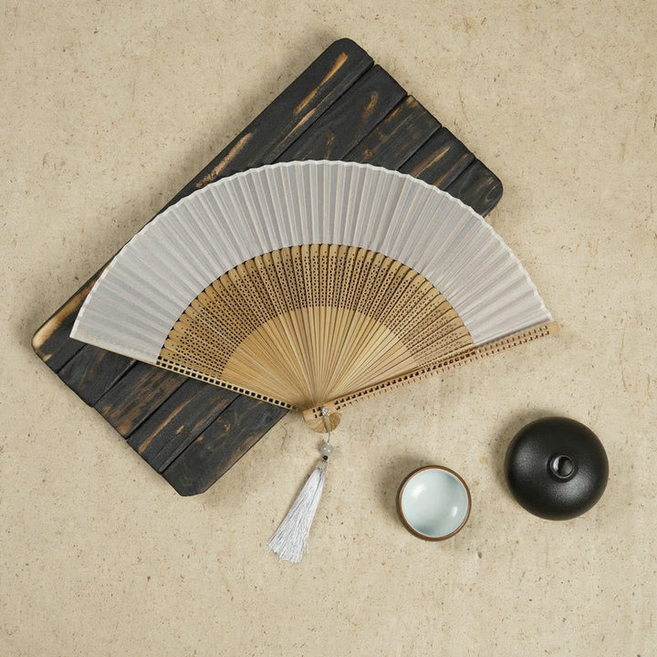 Bamboo Silk Fan