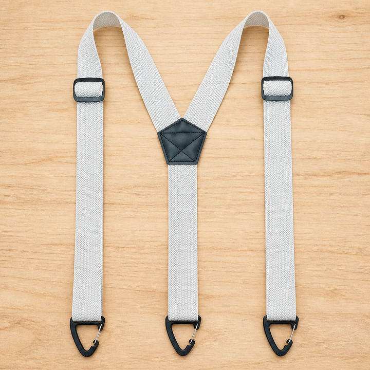 Men's Elastic Braces, 1.5 Inch Wide with Metal Clips, X or Y Back