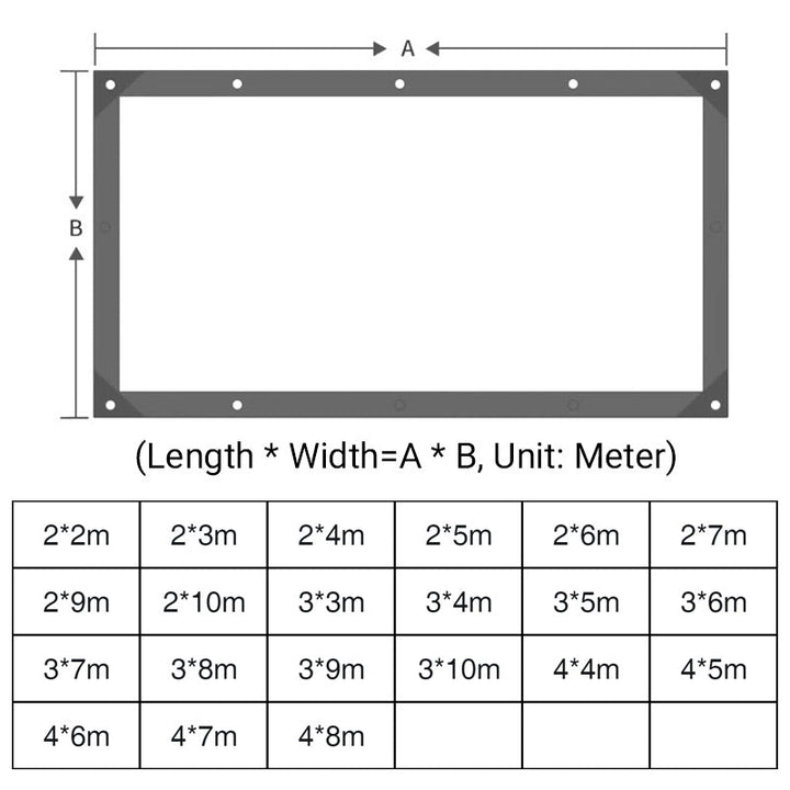 Clear Weatherproof Tarpaulin for Garden, Patio and Outdoor Areas