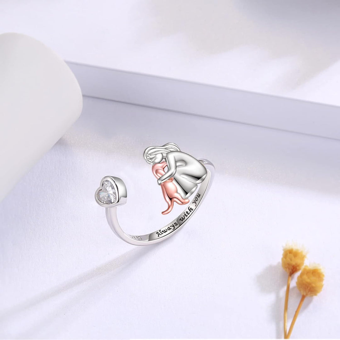Soft light pink ring with subtle shine