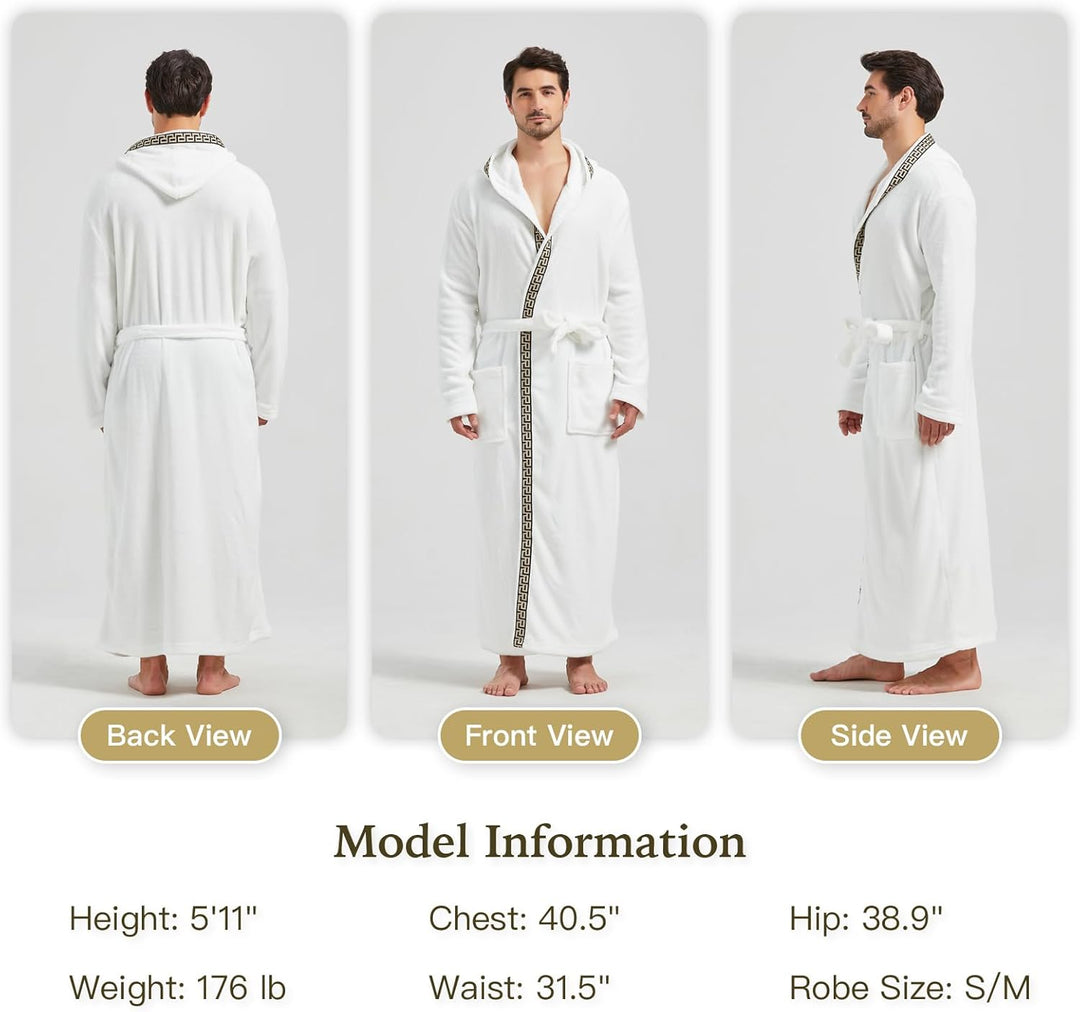 Men's Lightweight Fleece Summer Dressing Gown – James