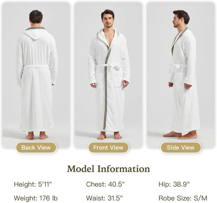 Men's Lightweight Fleece Summer Dressing Gown – James