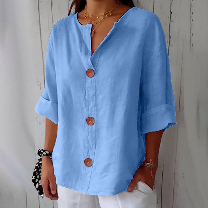 Olivia – relaxed linen blouse: light and comfortable summer top