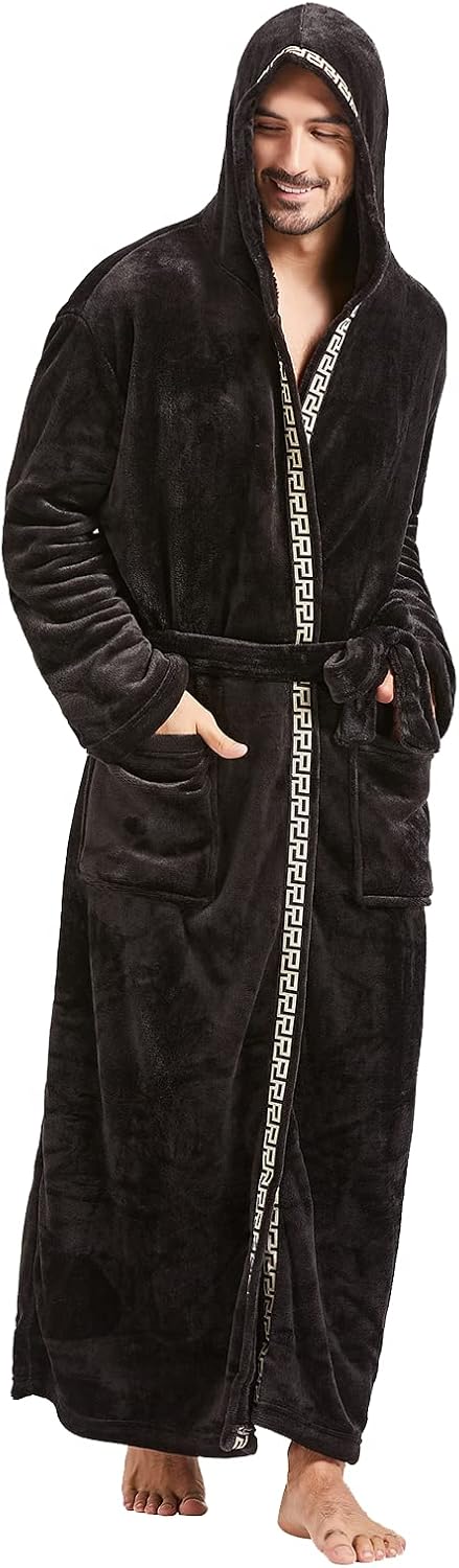 Men's Lightweight Fleece Summer Dressing Gown – James