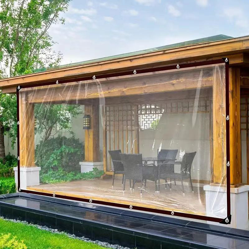 Clear Weatherproof Tarpaulin for Garden, Patio and Outdoor Areas