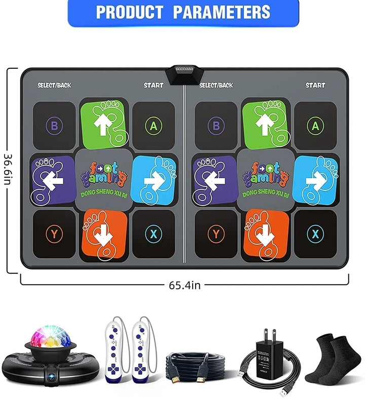 DanceMaster Interactive Dance Mat – Fitness and Fun for the Whole Family