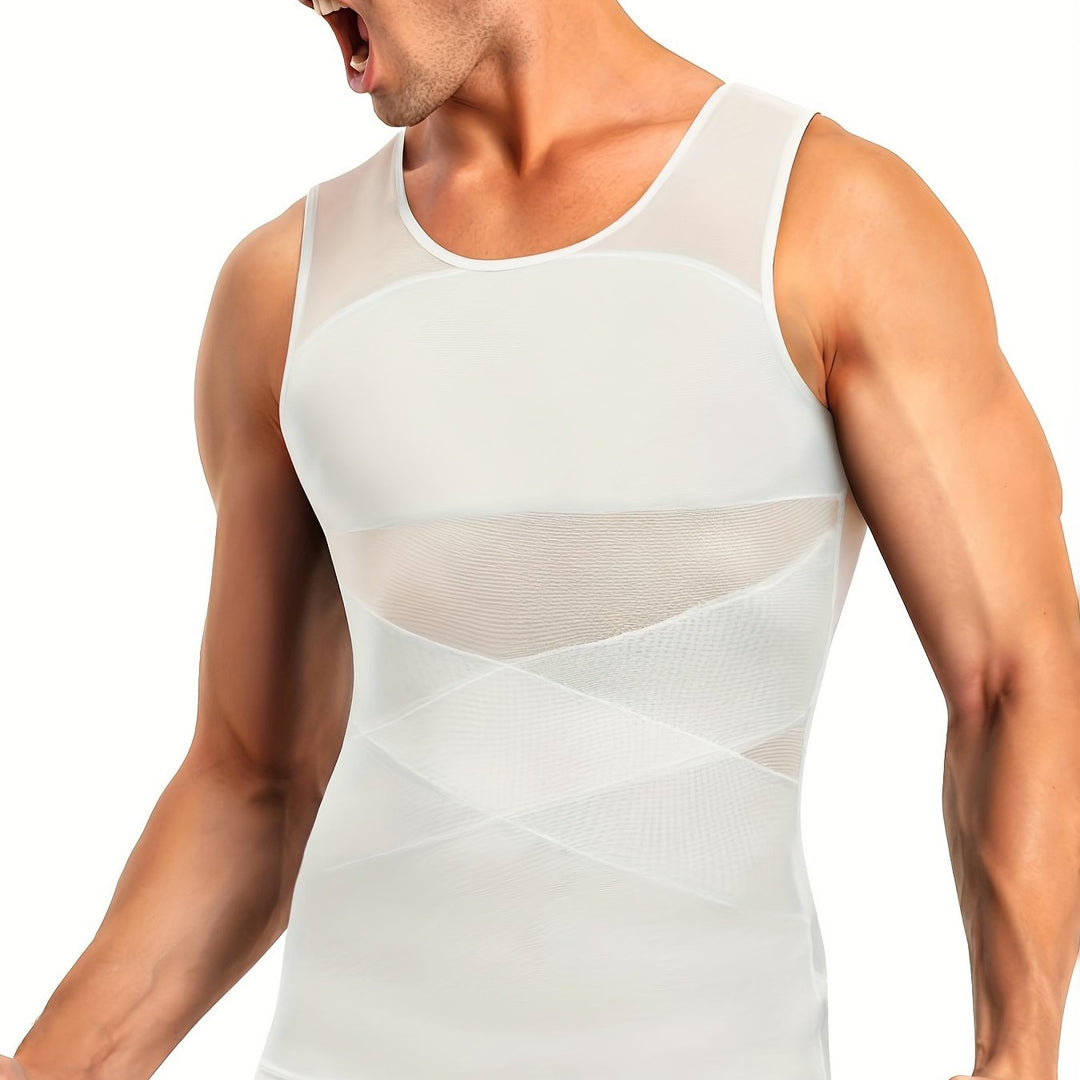 Men's Shapewear Tank Top Tummy Control Sleeveless Vest