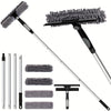 Crystal Clear Window Cleaner – 2-in-1 Professional Window and Glass Cleaning System with Telescopic Handle
