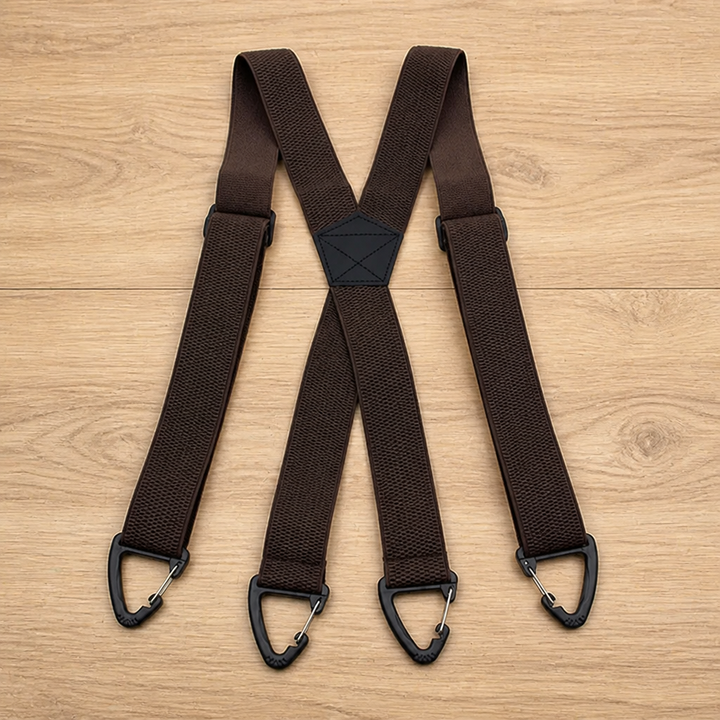 Men's Elastic Braces, 1.5 Inch Wide with Metal Clips, X or Y Back