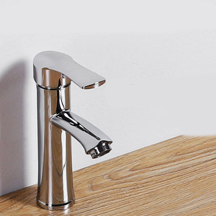 Undermount White Ceramic Basin with Shut-Off Valve