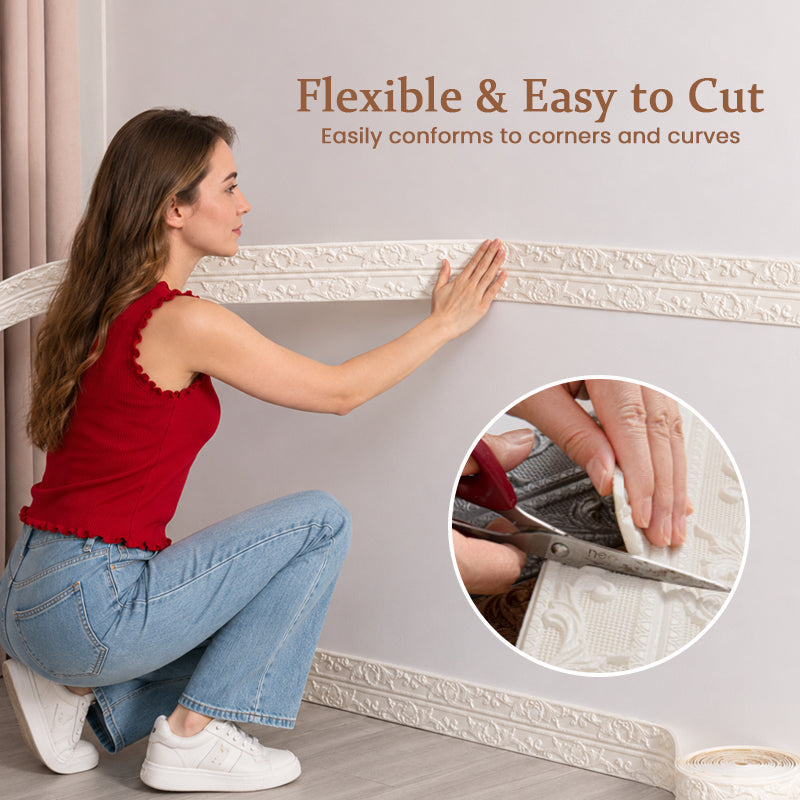 Self-Adhesive Vintage Trim for Walls, Mirrors and Furniture