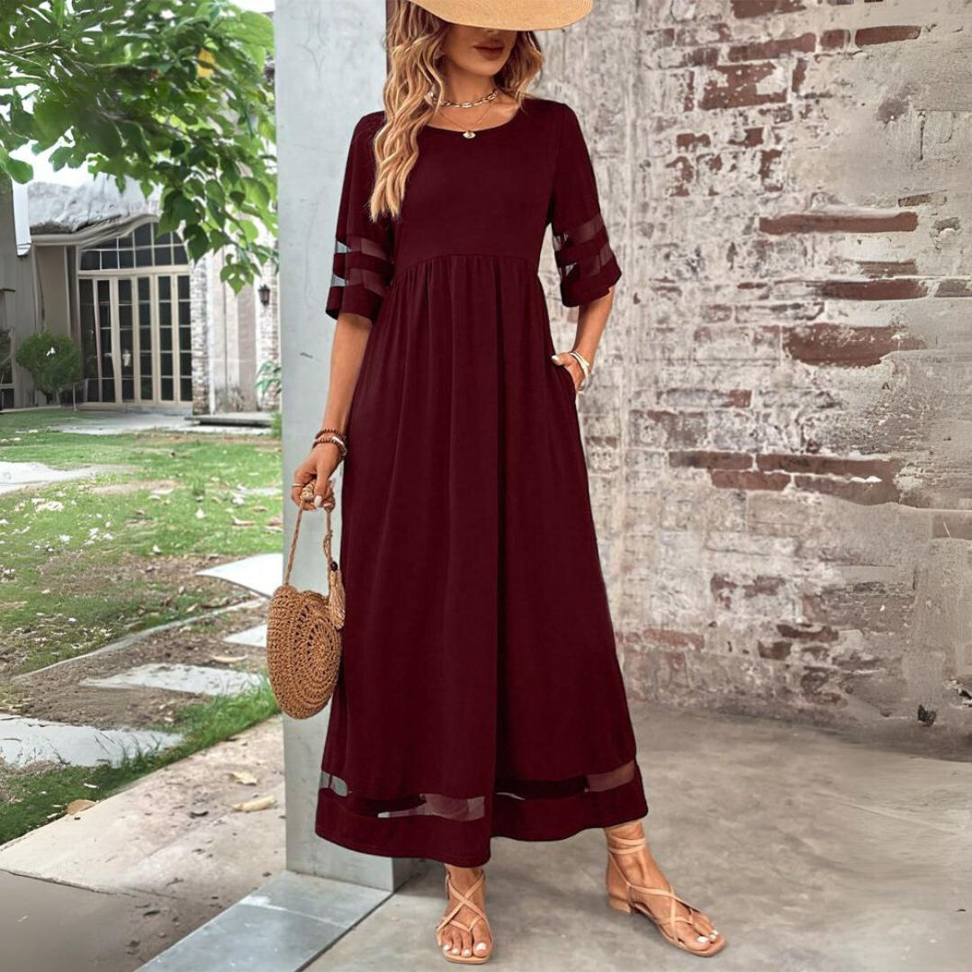 Chic, tummy-flattering dress with a smoothing effect